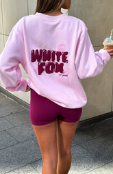 Sudadera de gran tamaño Sweet Kisses de 11th Street Color rosa Sugar