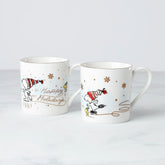 Snoopy Skating Mugs, Set of 2