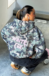 Sudadera Extragrande con Capucha Estampada Offstage Camuflaje Lavado