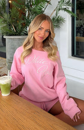Lucky Thirteen Elsa Suéter con hombros descubiertos Rosa Caramelo