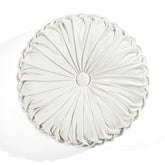 Round Pleated Soft Velvet Throw Pillow