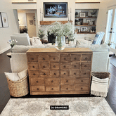 Victorian Workshop Wooden Chest of Drawers