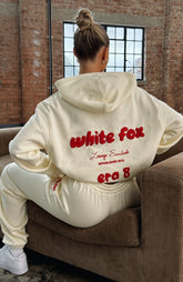 Sudadera extragrande Era 8 Cherry Cream con capucha