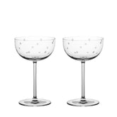 Richard Brendon Star Cut Coupe Glass / Set of 2 **