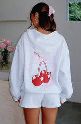 Sudadera con capucha y cremallera frontal Fell So Hard gris jaspeado