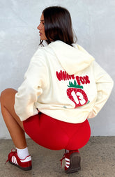 Sudadera Oversize Crema "Best Of My Life"