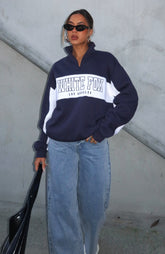 Sudadera con Cremallera Delantera Jokes On You Azul Marino