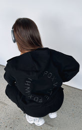 Sudadera con Capucha Oversized Stay Lifted Negra