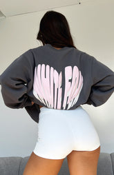 Sudadera extragrande Love Burst Volcanic