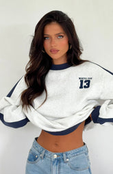 Jersey extragrande Play For It gris jaspeado