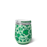 Swig Lucky Leopard Stemless Wine 12oz