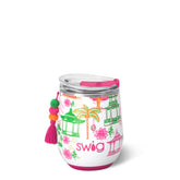 Swig Pagoda Paradise Stemless Wine 12oz