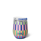 Swig Brite Stripe Stemless Wine 12oz