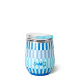 Swig Glacier Stripe Stemless Wine 12oz