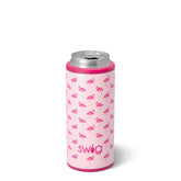 Swig Flamingos Skinny Can Cooler 12oz