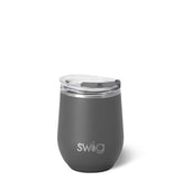 Swig Grey Stemless Wine 12oz