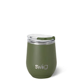 Swig Olive Stemless Wine 12oz