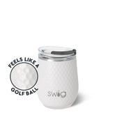 Swig White Golf Ball Stemless Wine 12oz