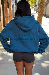 Sudadera con capucha extragrande Spencer Studio 17 - Verde azulado