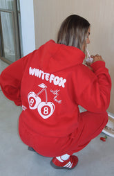 Sudadera extragrande con capucha With Love In The Moment roja