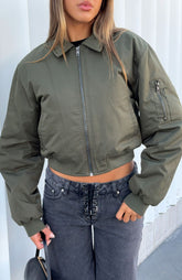 Chaqueta Bomber Something Forgotten Caqui