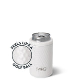 Swig White Golf Ball Can + Bottle Cooler 12oz