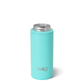 Swig Aqua Skinny Can Cooler 12oz