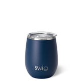 Swig Navy Stemless Wine 14oz