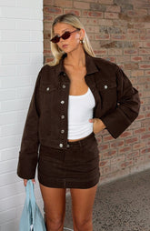 Chaqueta Vaquera Charlotte Lavado Chocolate
