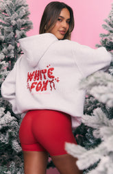 Sudadera con capucha extragrande Christmas Feeling Gris jaspeado