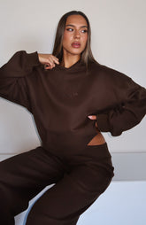 Sudadera con Capucha Oversize Chocolate Come A Long Way