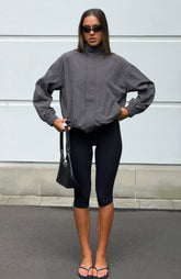 Chaqueta con cuello embudo Cool Vibe Acero