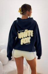 Sudadera con capucha extragrande Angelina de Daydreamers azul marino