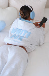Sudadera con Capucha Oversize Nadia de Daydreamers Gris Jaspeado