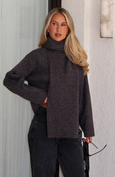 Suéter de punto Luxe Layers carbón