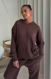 Sudadera con capucha extragrande Waffle Moving Out Chocolate