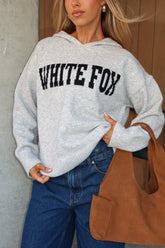 Sudadera Oversize de Punto "Off To Better Things" Gris Claro