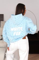 Sudadera con capucha oversize Offstage estampada ditsy azul