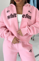 Lanzamiento 15 Janie Sudadera con Capucha y Cremallera Delantera Rosa