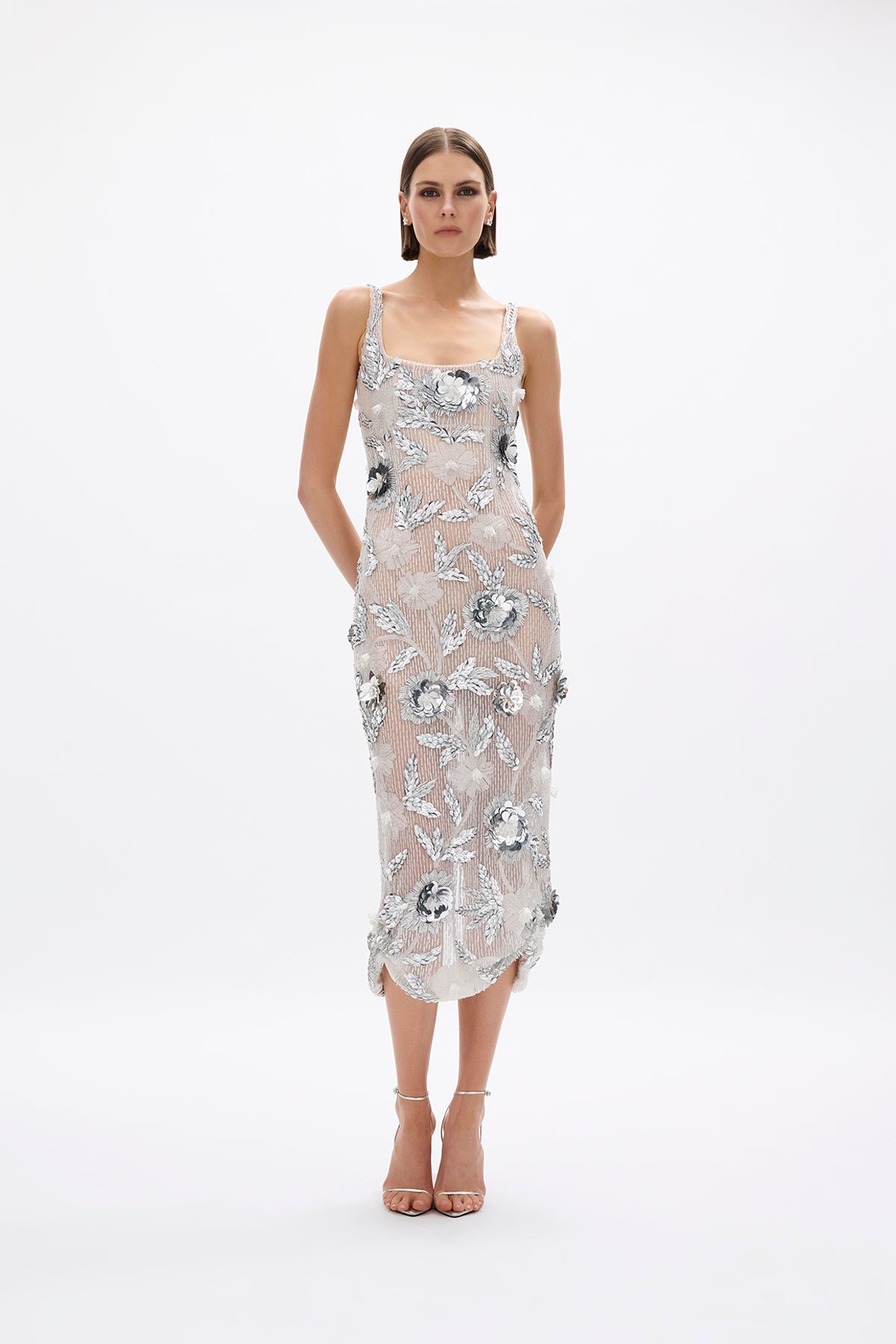 Pierre Sheer Strap Dress