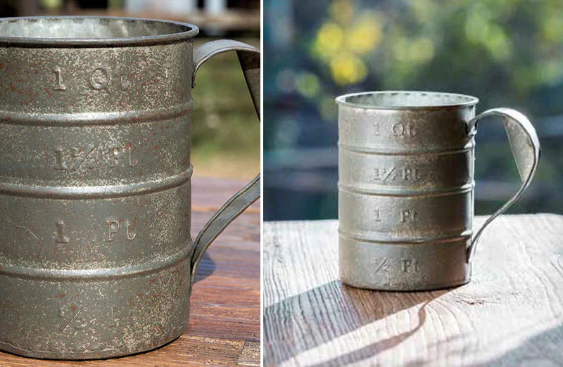 Aged Metal 1-Quart Measuring Cup