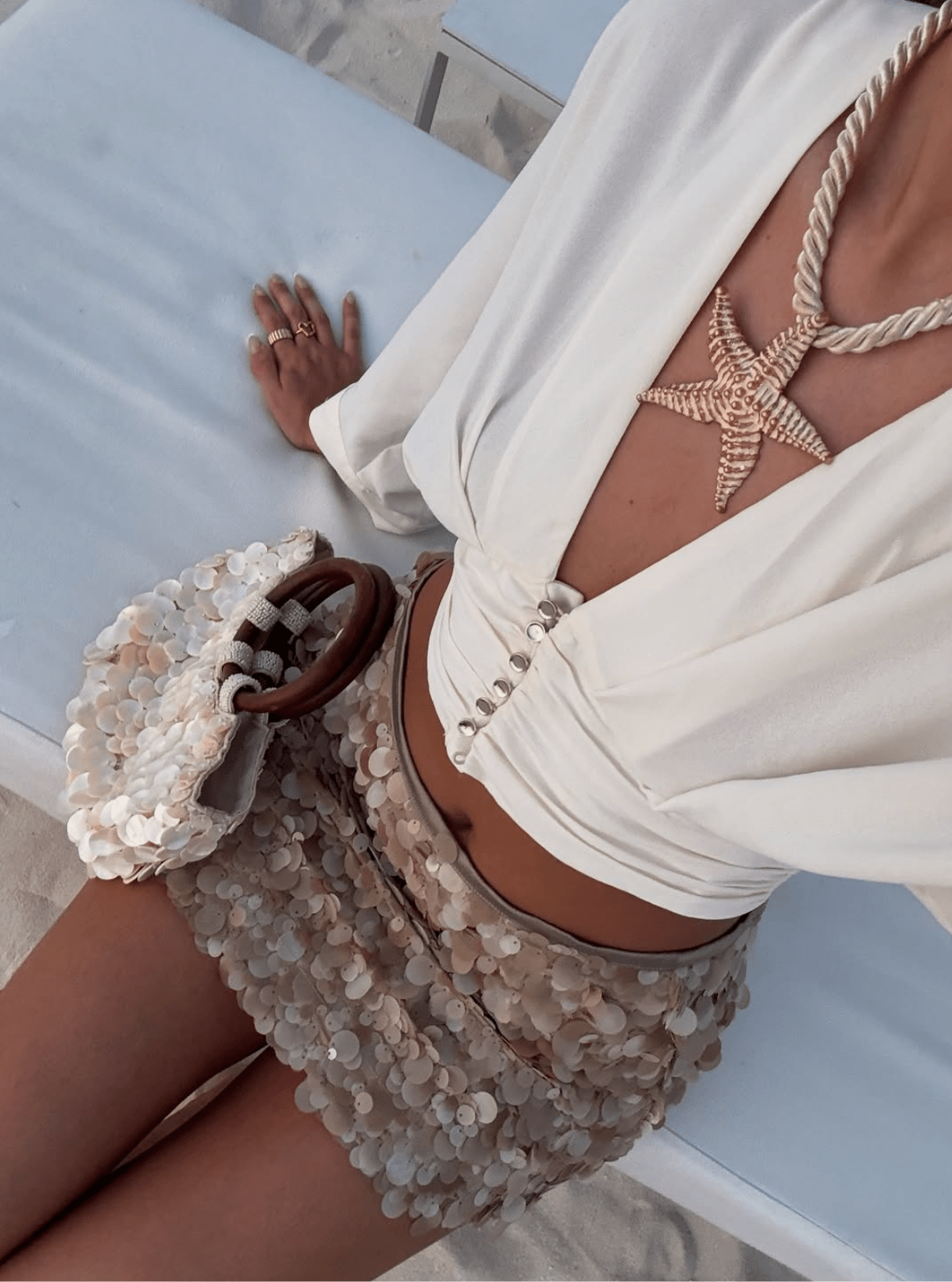Gwen | Women's Sequin Beach Paillette Mini Skirt