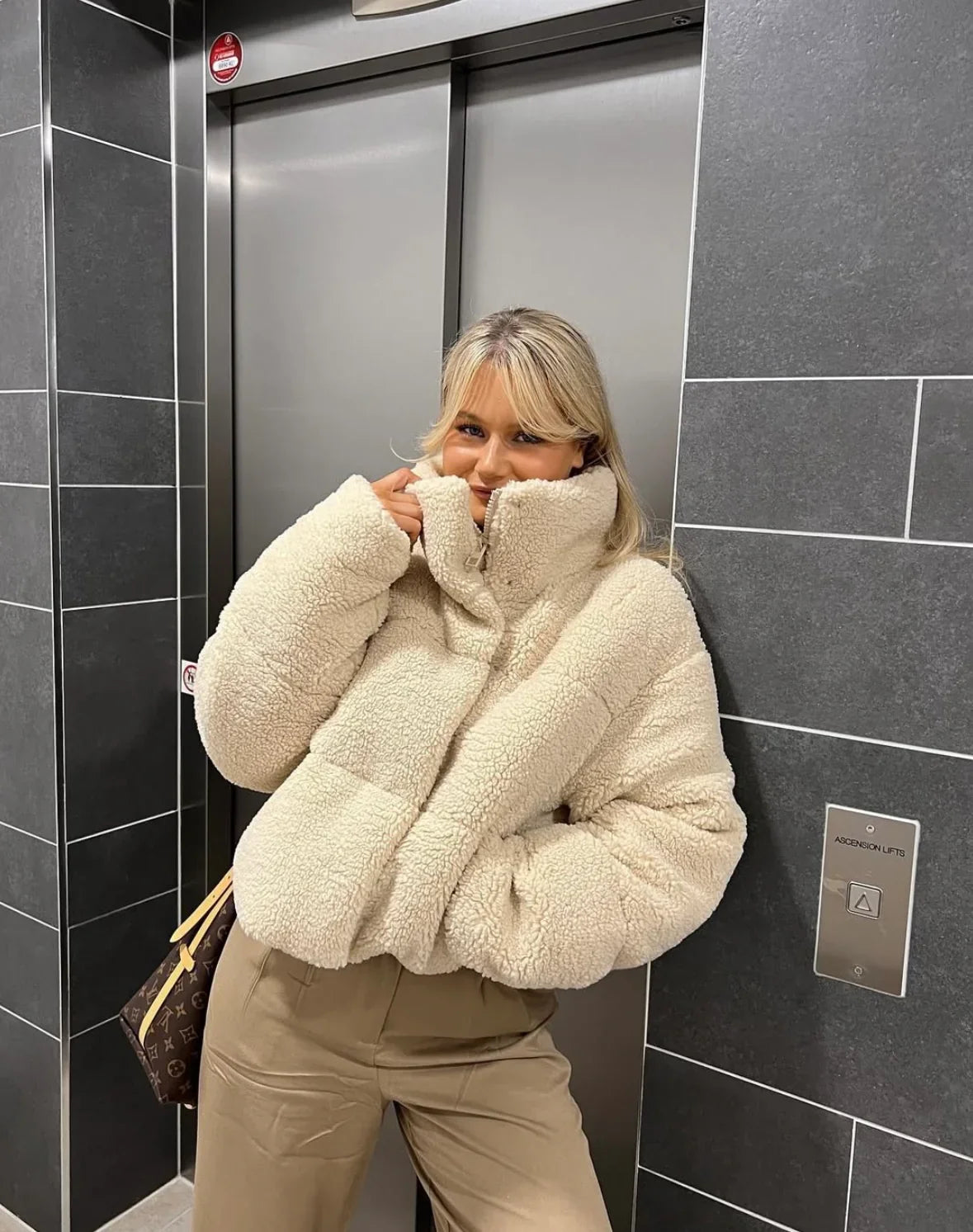 Hope | Women's Oversized Teddy Puffer Jacket