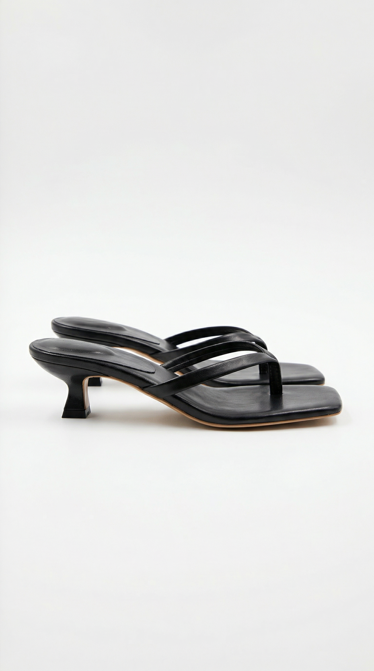 Ieza | Women's Strappy Kitten Heel Mule Sandals