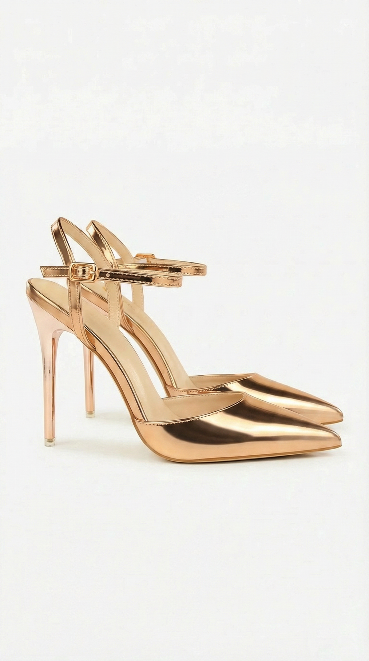 Jula | Women's Metallic Pointed Toe Stiletto Sandals