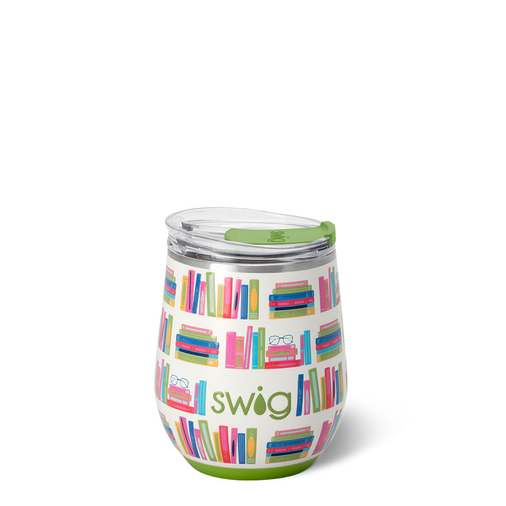 Swig Book Club Stemless Wine 12oz