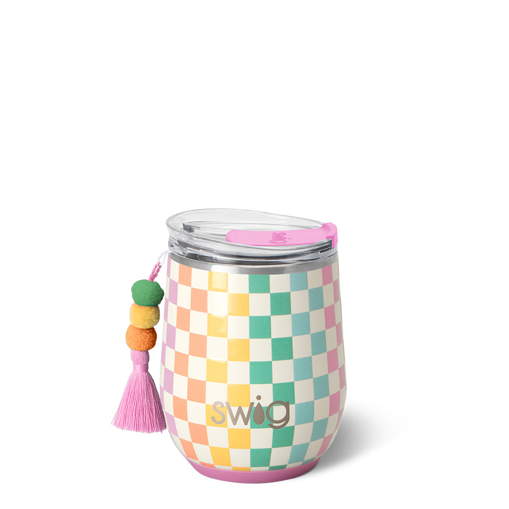 Swig Check Mate Stemless Wine 12oz