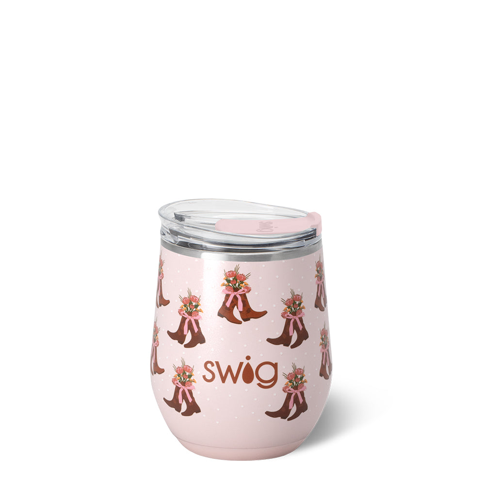 Swig Cowgirl Coquette Stemless Wine 12oz