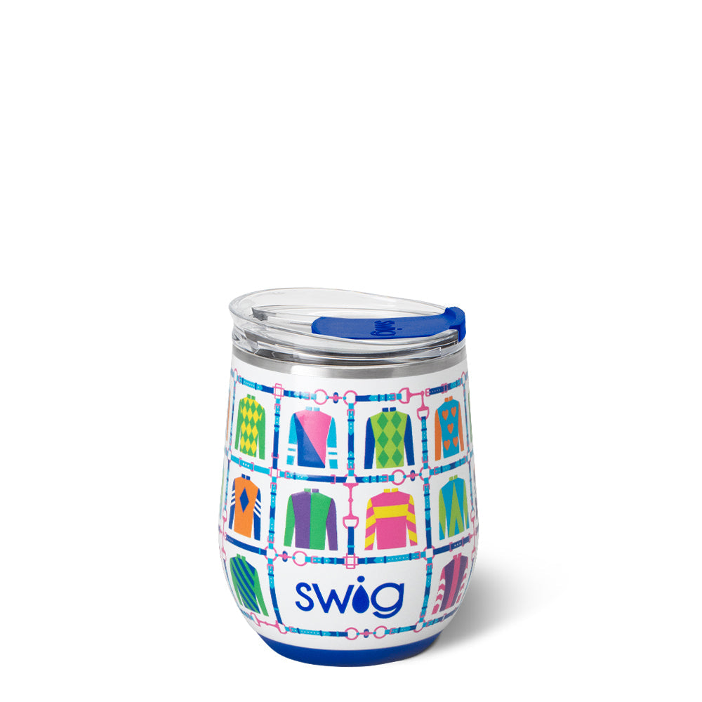 Swig Jockey Club Stemless Wine 12oz