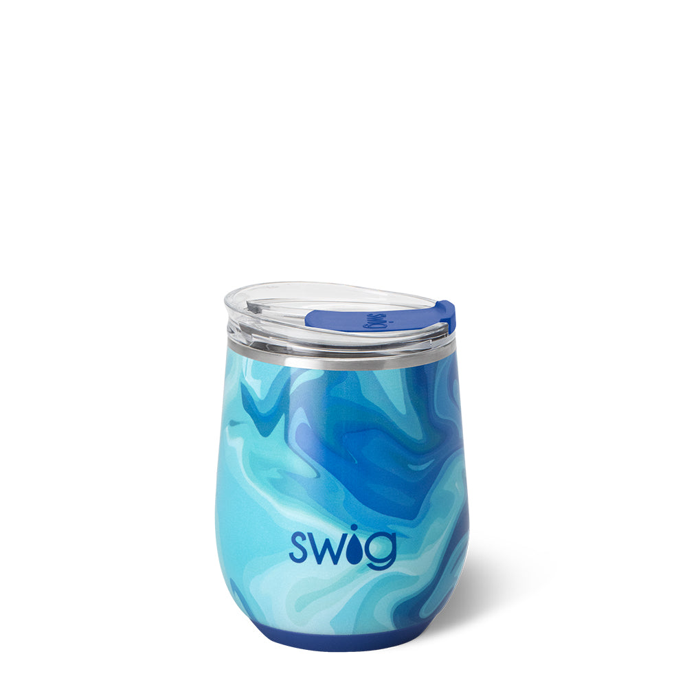 Swig Blue Lagoon Stemless Wine 12oz